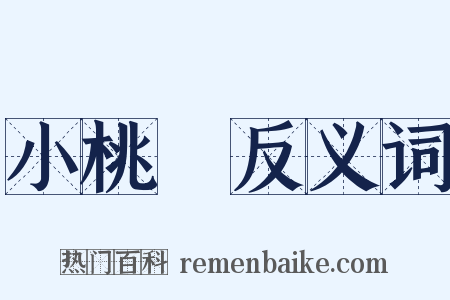 小桃紅反义词是什么意思的图片